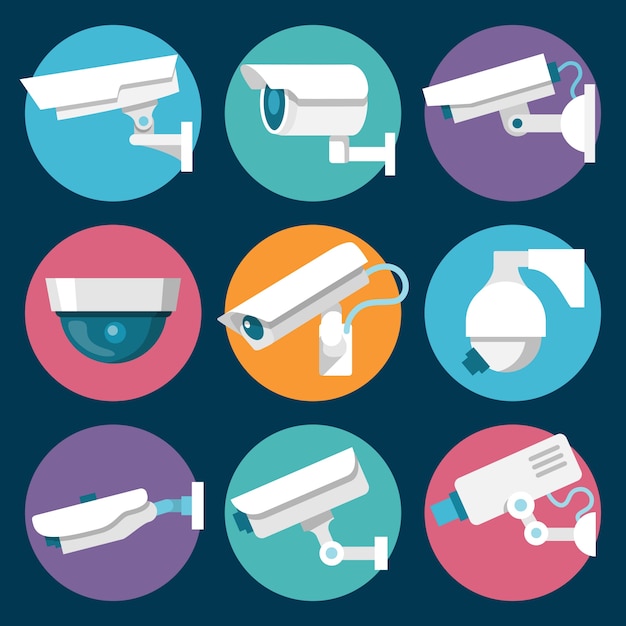 Free vector security cameras