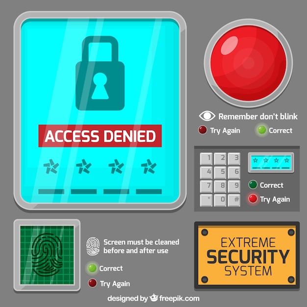 Free Vector security system background