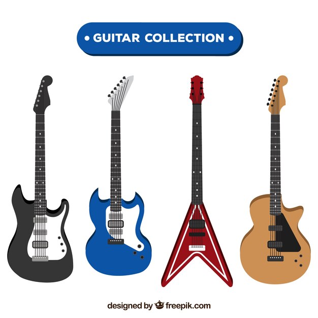 Selection of fantastic electric guitars