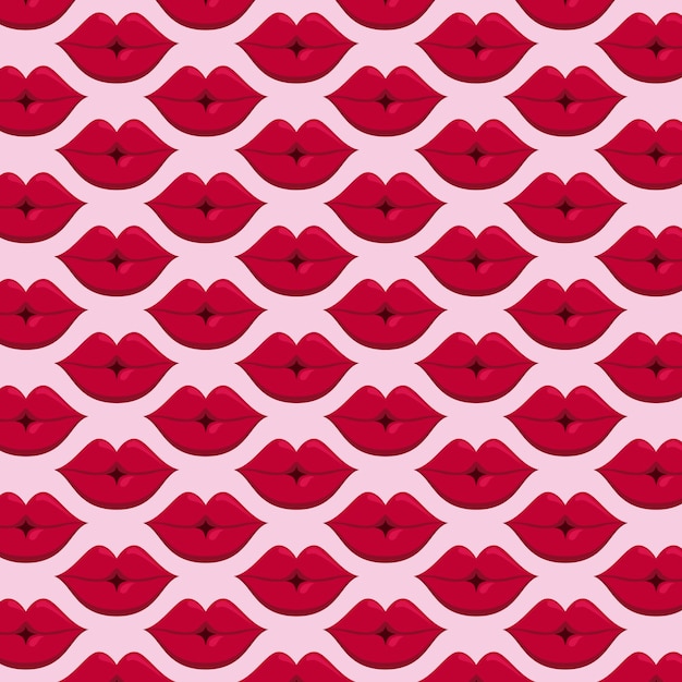 Sensuality female lips pattern