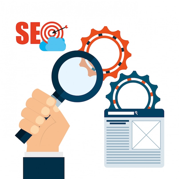 Free vector seo concept illustration