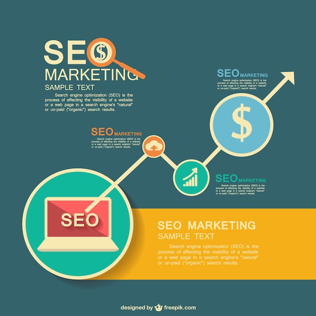 Free Vector seo infographic