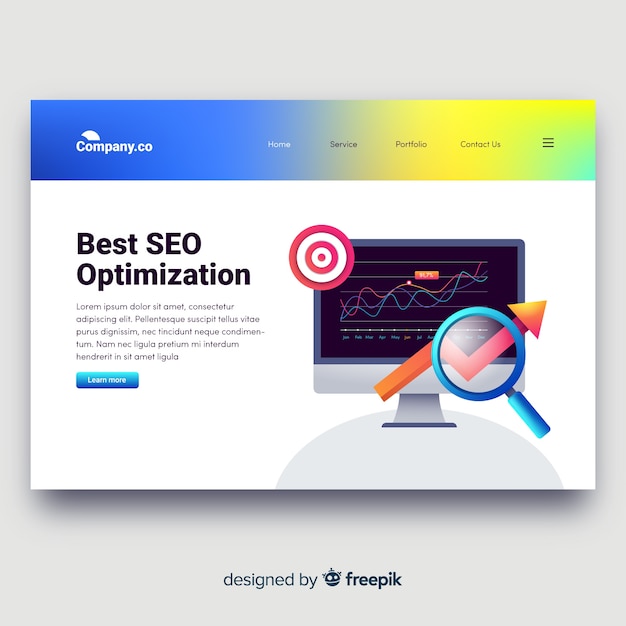 Seo optimization landing page