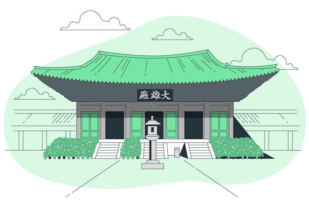 Free Vector seoul concept illustration