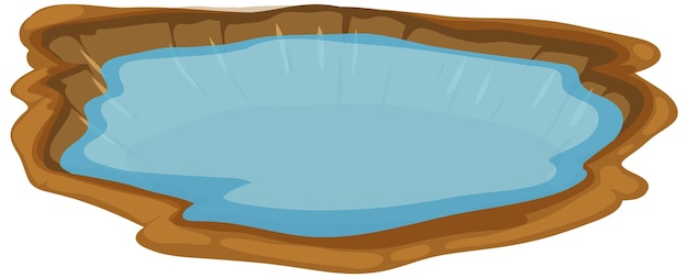 Free Vector serene natural water pond