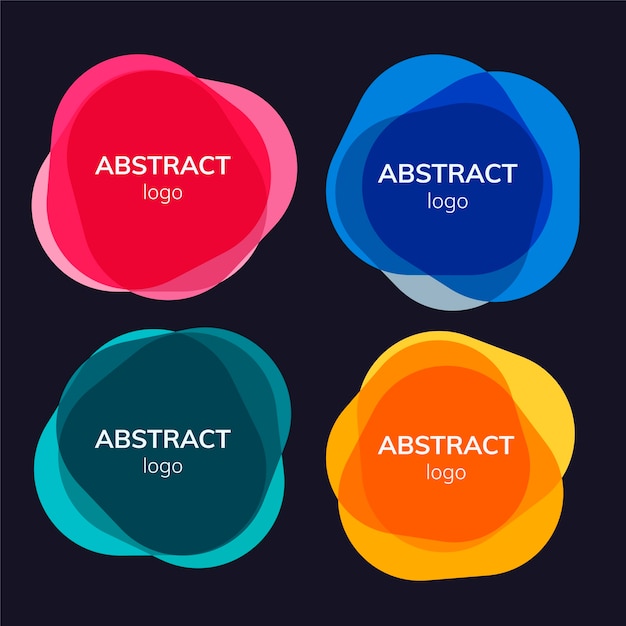 Set of abstract badge designs