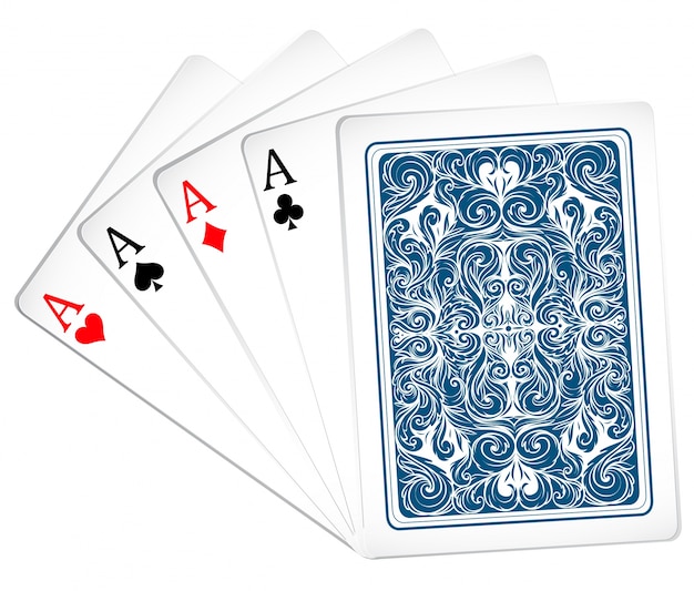 Set of Aces with card back design