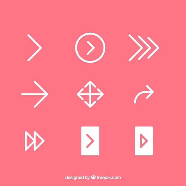 Set of arrow icons