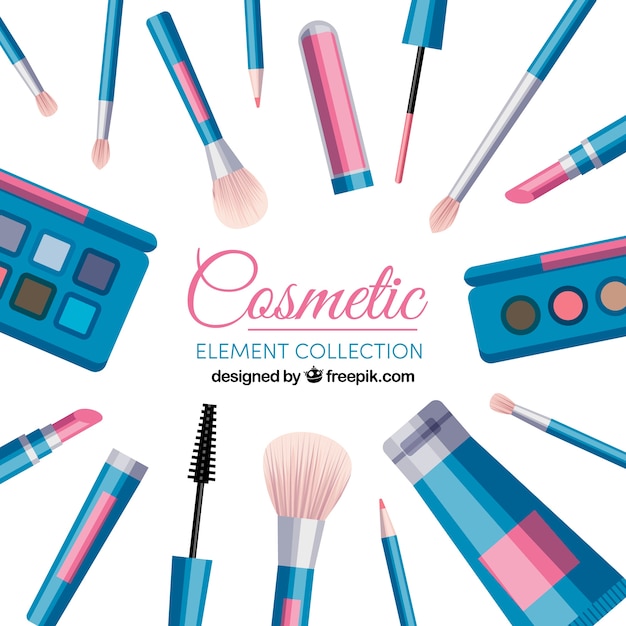 Free Vector set of beauty accessories