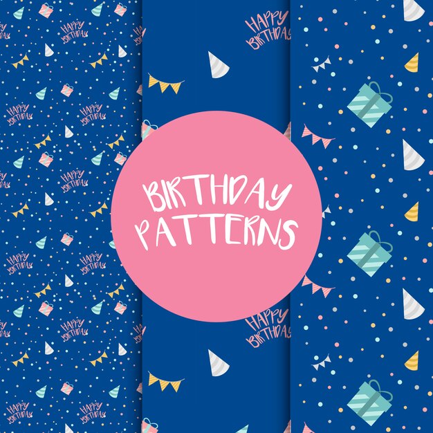 Set of birthday pattern vectors