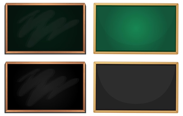 Set of blank frame board