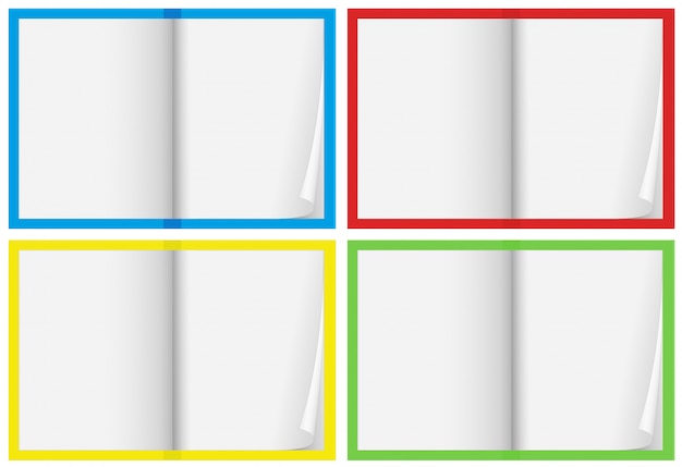 A Set of Blank Notebook