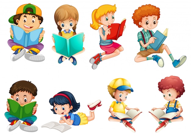 Set of children character