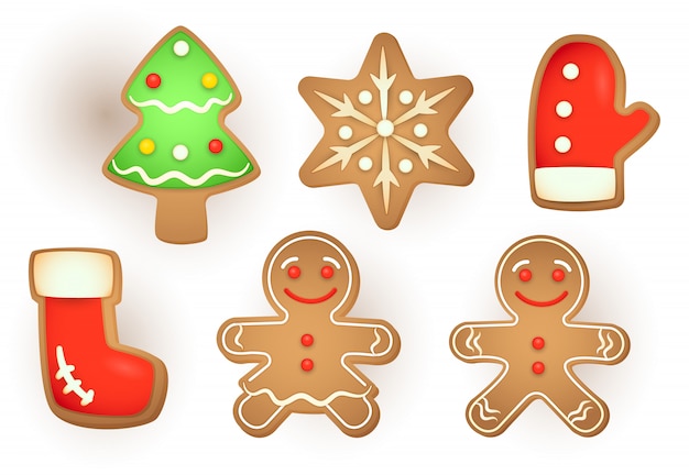 Set of Christmas gingerbread 