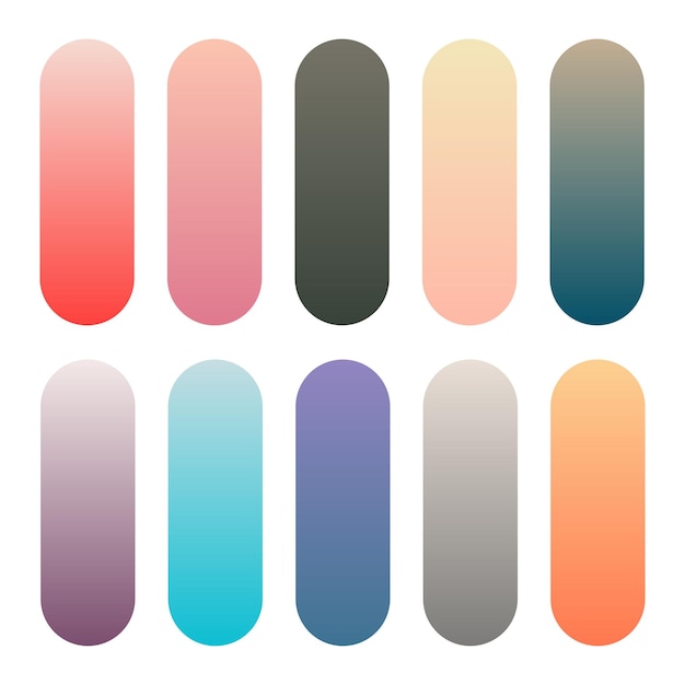 Free Vector set of colorful gradients