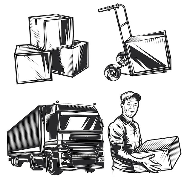 Set of delivery elements