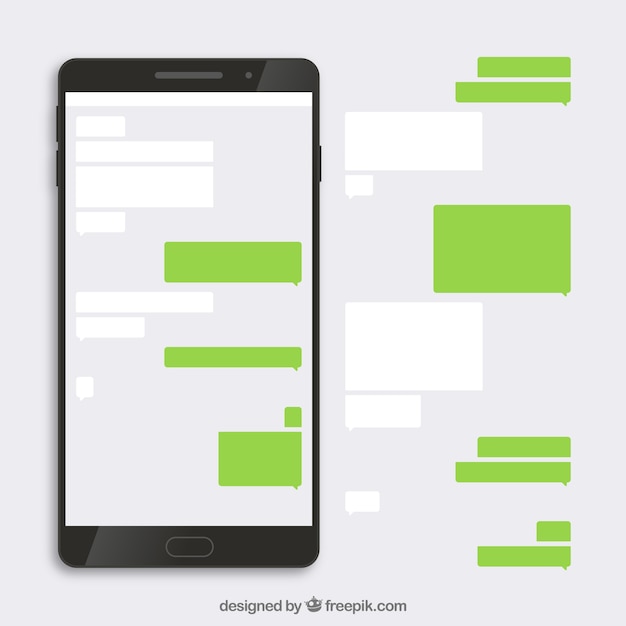 Free Vector set of different bubbles chat for messenger app