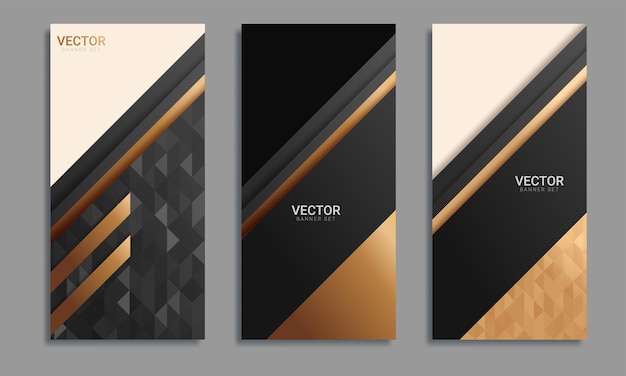 Set of different design options for advertising banners