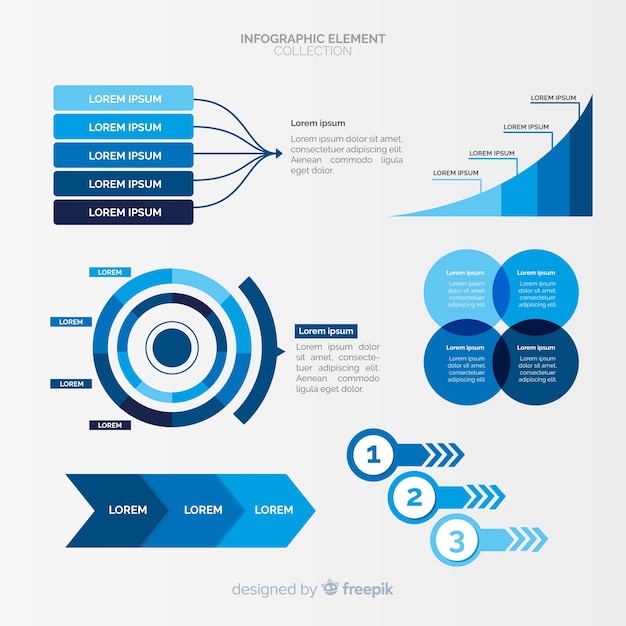 Set of different infographic elements