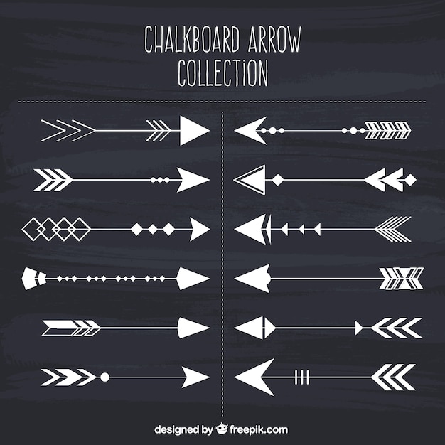 Set of ethnic decorative arrows