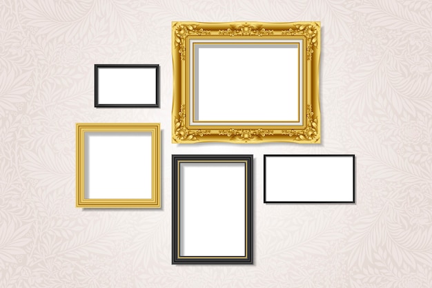 Set of gallery frames