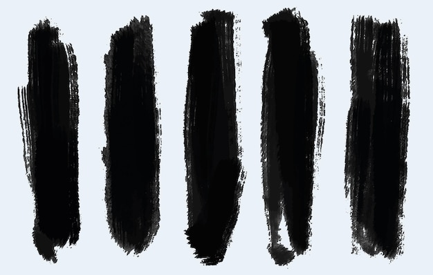 Set of Grunge Brushstrokes