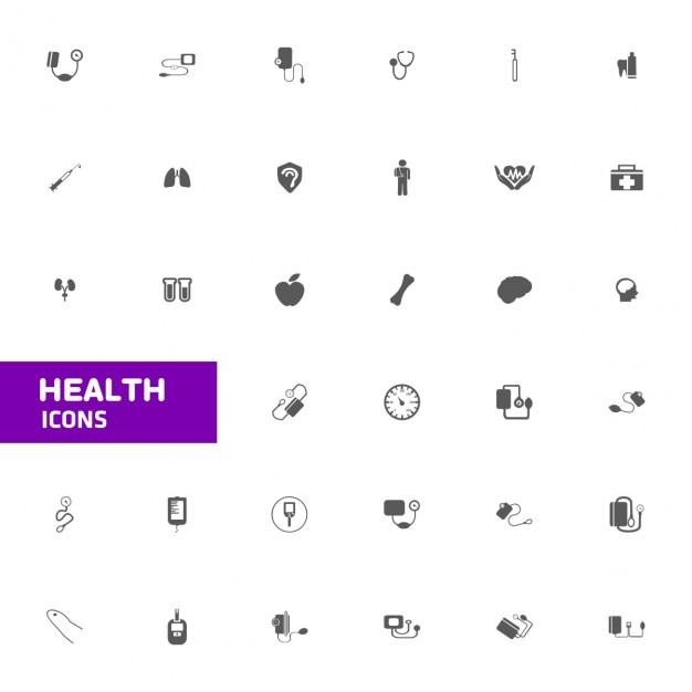 Free vector set of health icons