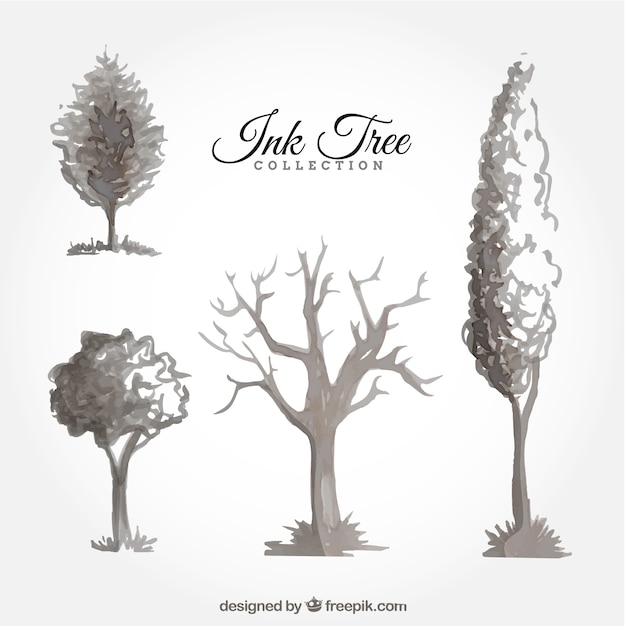 Set of ink trees