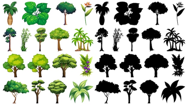 Free Vector set of isolated trees