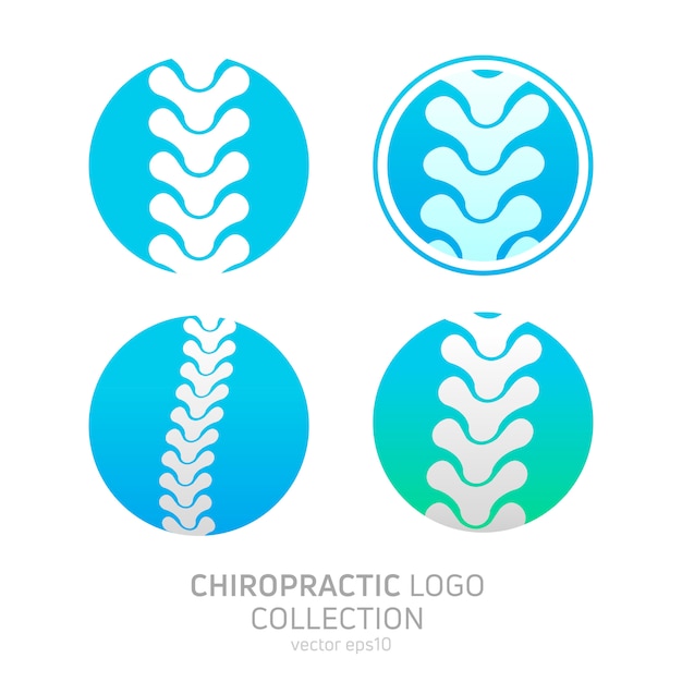 Free Vector set manual therapy logo