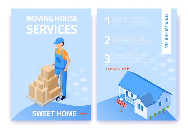  Set Moving House Services Sweet Home flyer