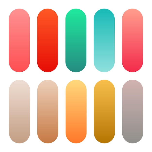 Free Vector set of multicolor gradients