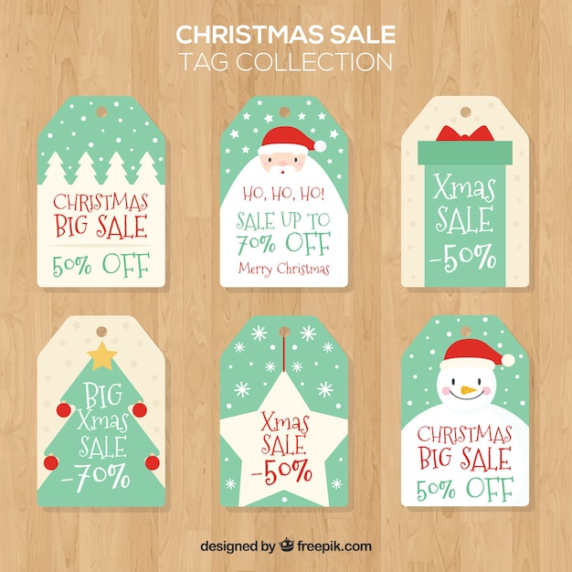 Set of nice christmas stickers for sale