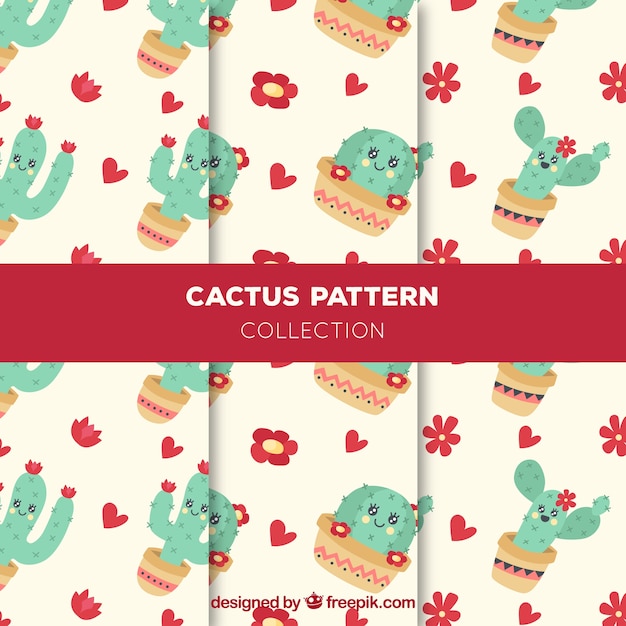 Set of patterns with lovely cacti