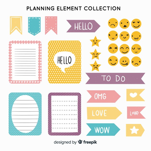 Set of planning elements