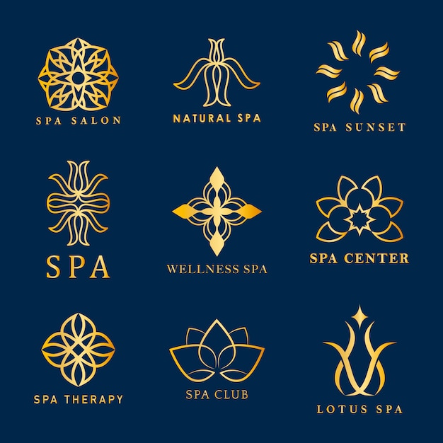 Free vector set of spa logo vectors