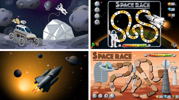 Set of space games