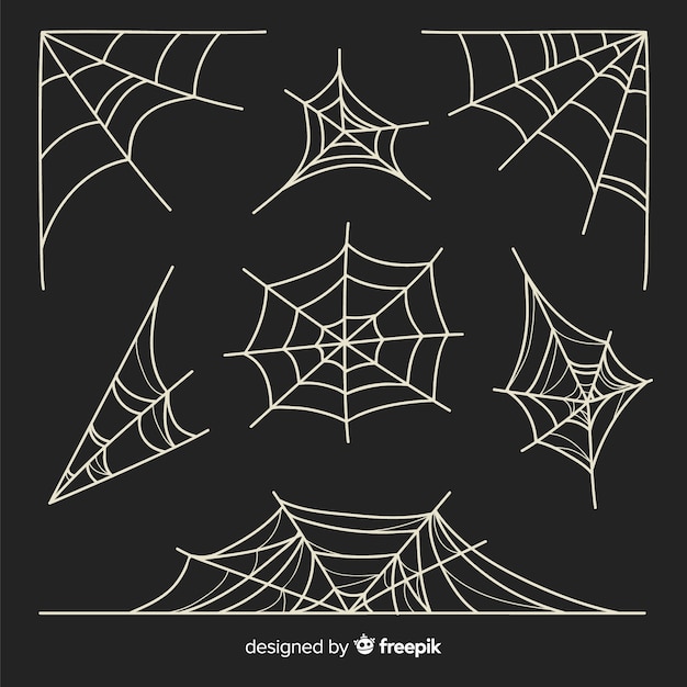 Set of spider webs