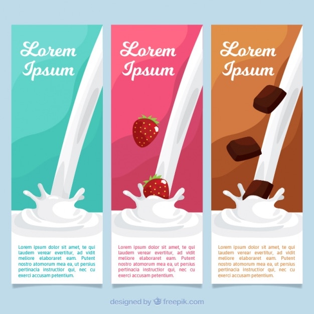 Free Vector set of three delicious milk chocolate tablets