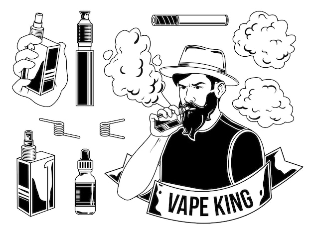 Set of vaper's elements