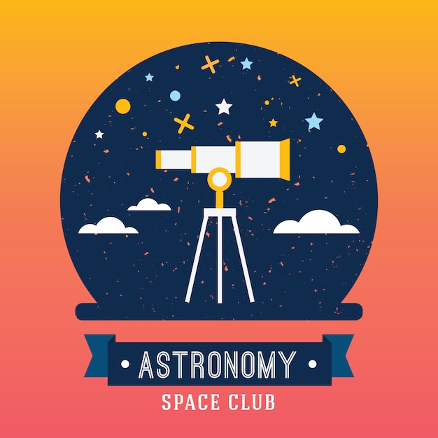 Free vector set of vintage space and astronaut badges, emblems, logos and labels.