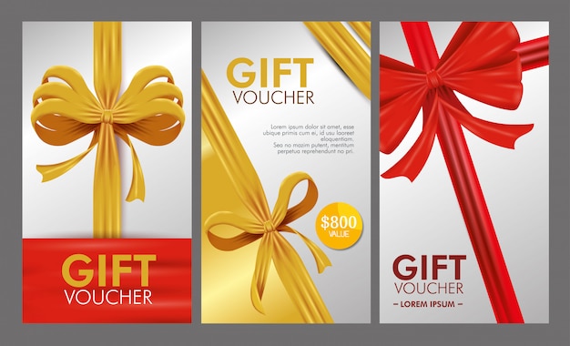 Set of voucher with special sale