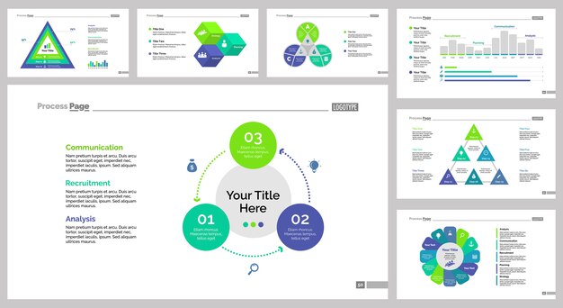 Seven Logistics Slide Templates Set