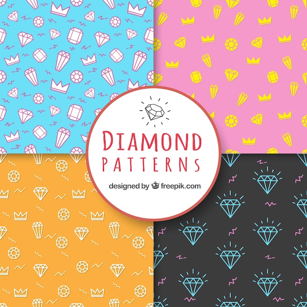 Several diamond patterns