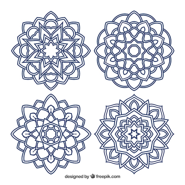 Several elegant mandalas