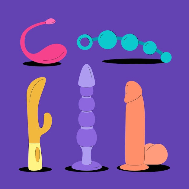 Free Vector sex toys element collection