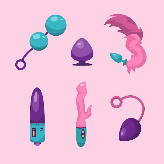 Free Vector sex toys element collection