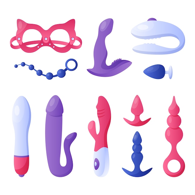 Free Vector sex toys element collection