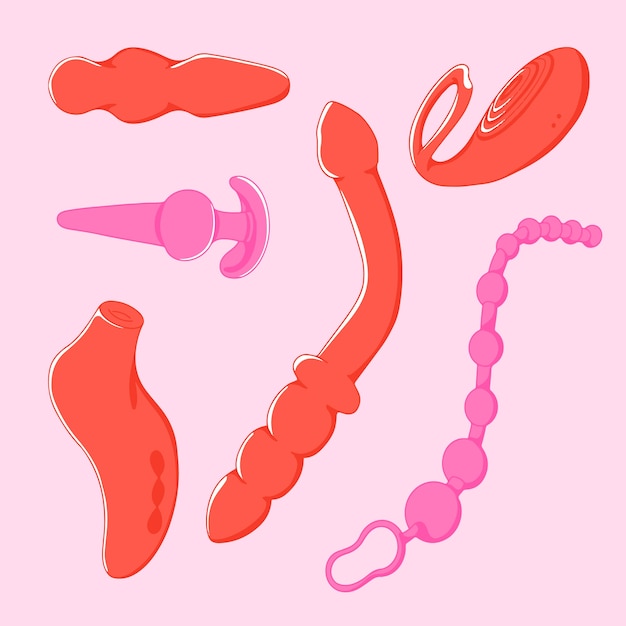 Free Vector sex toys element collection