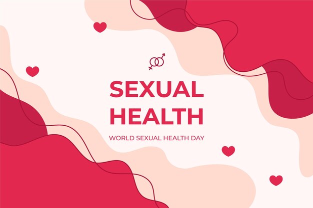 Sexual health day liquid background